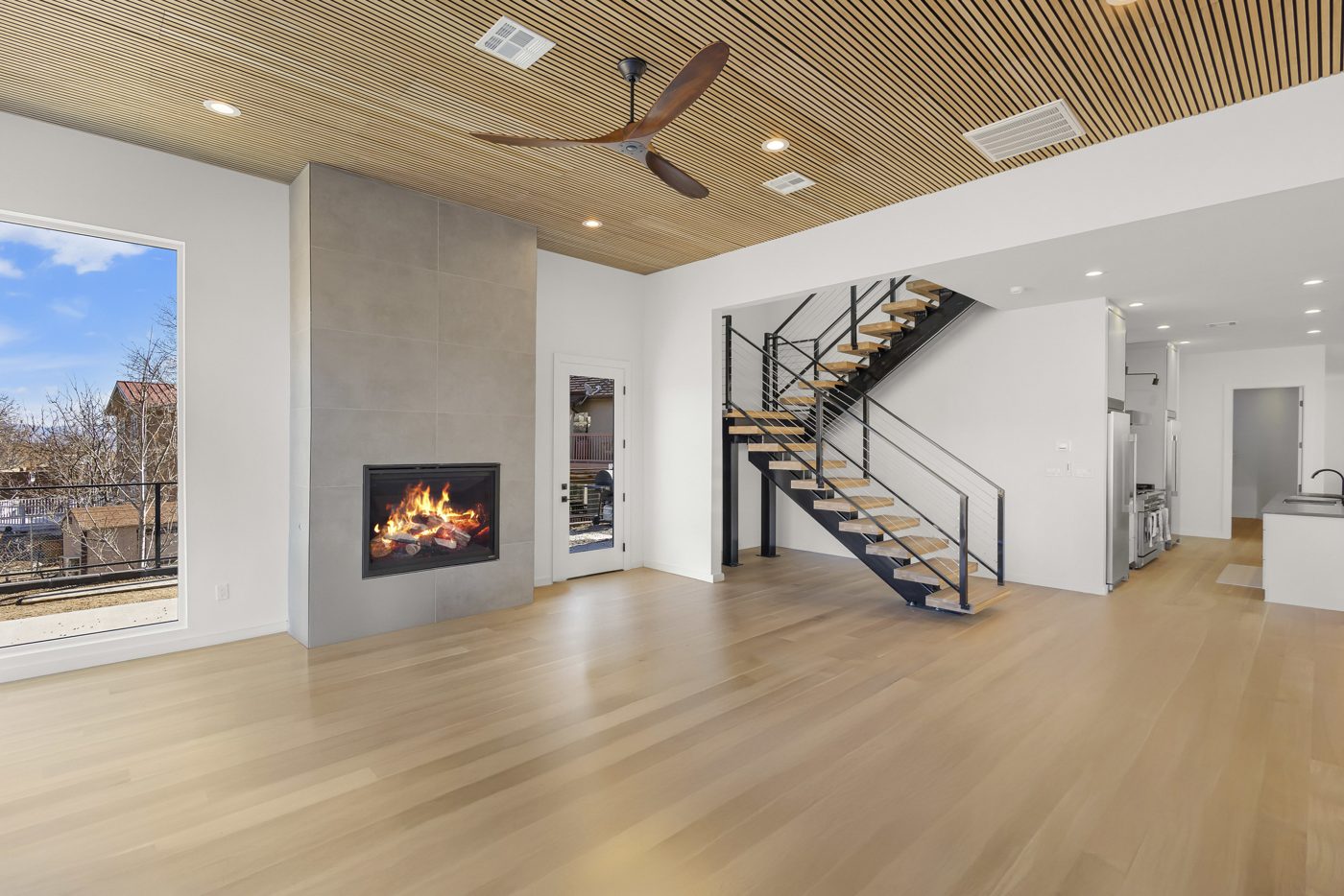 Los Alamos — living room and stair